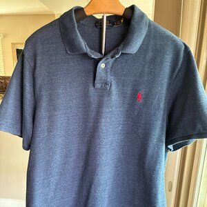 Ralph Lauren Navy Mesh Classic Fit Polo Shirt XL
